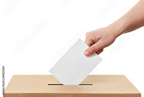 Fotografie ballot box casting vote election