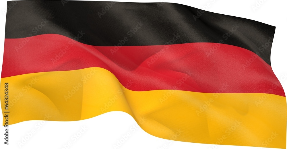 Fototapeta premium Digitally generated german national flag
