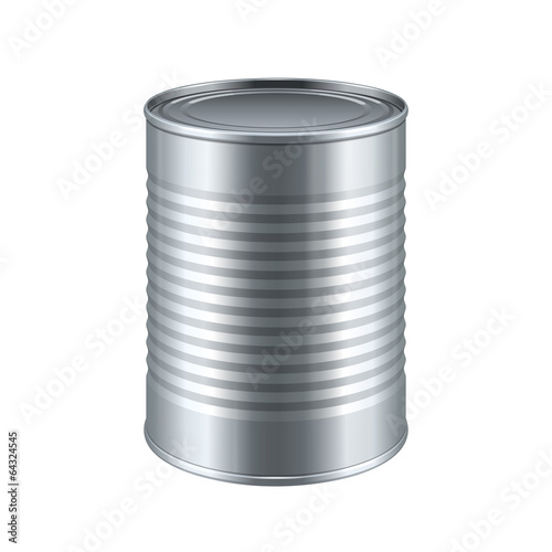 Tincan Ribbed Metal Tin Can, Canned Food