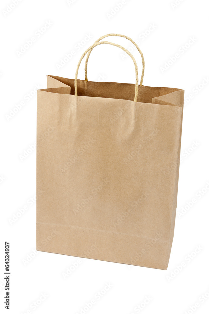 Empty Shopping Bag from craft paper Empty Shopping Bag from craft paper