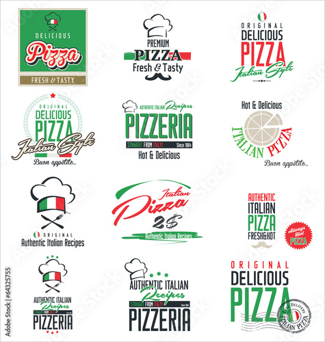 Pizza labels