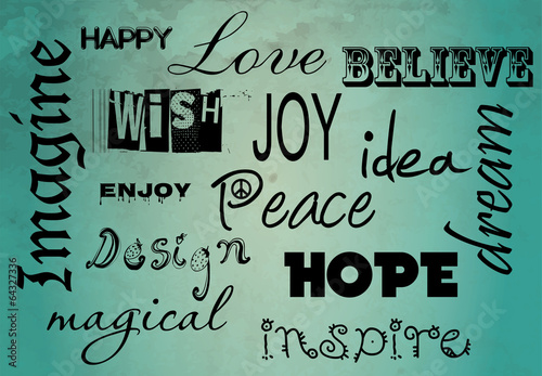 inspirational words poster