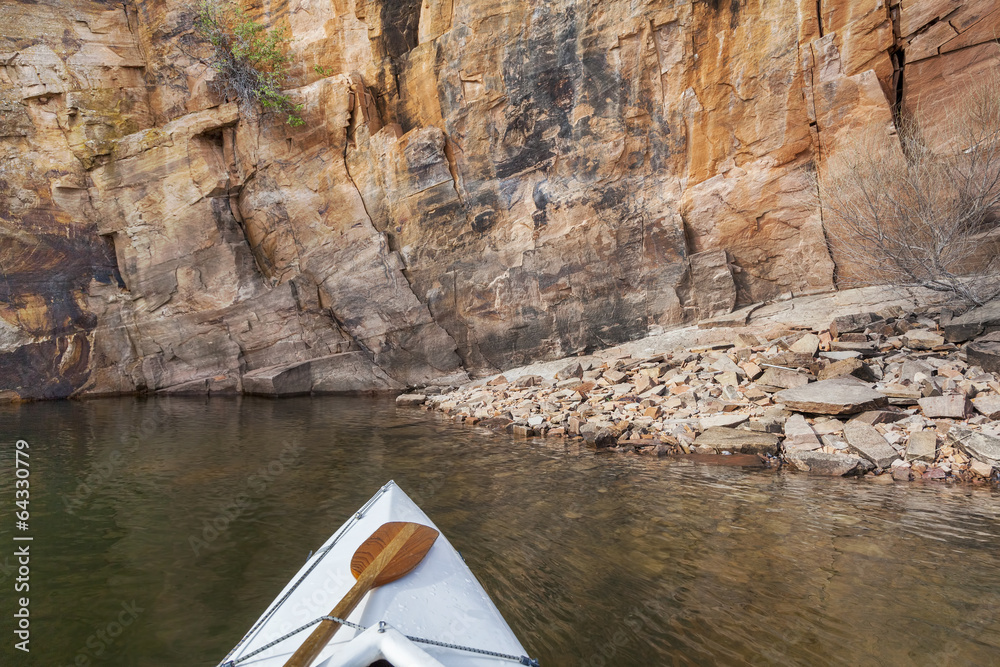 Fototapeta premium canoe on a Colorado lake