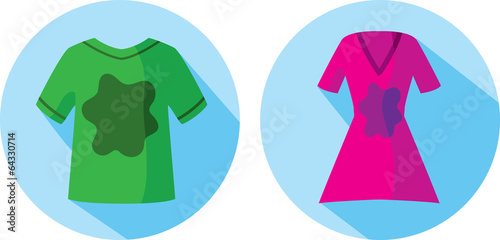 Stained clothes icon