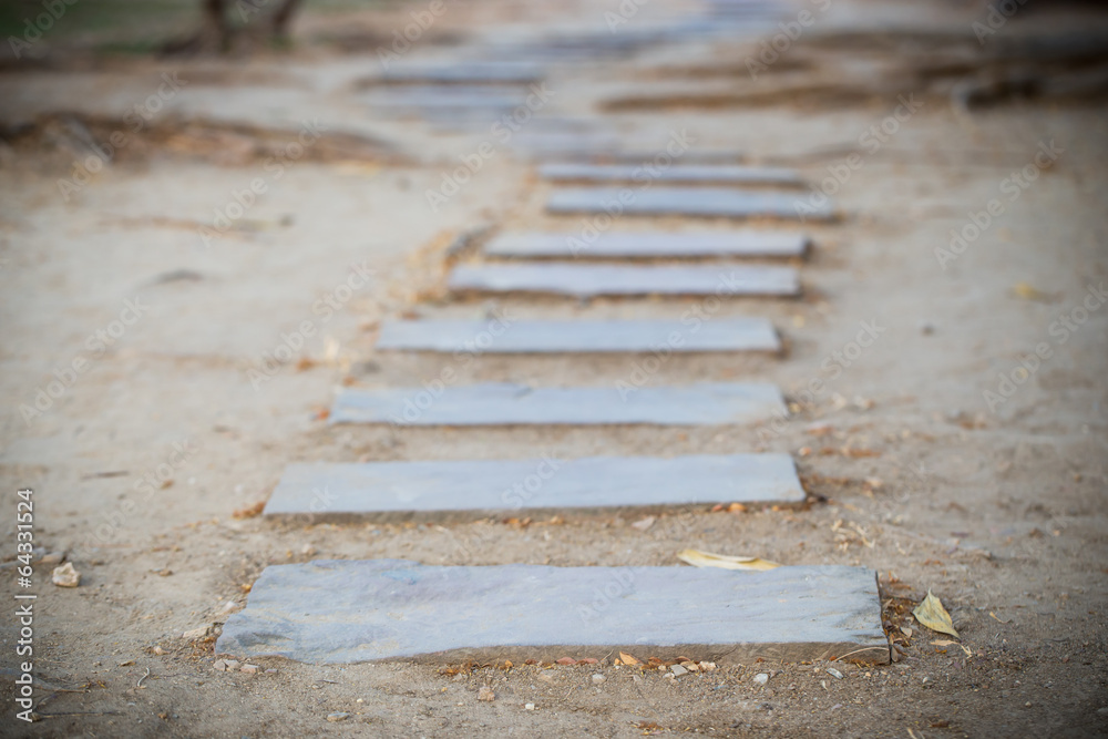 block walk path
