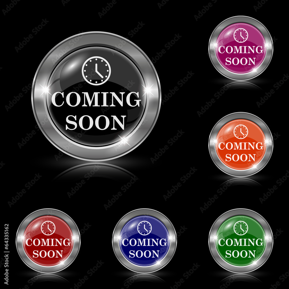 Fototapeta premium Coming soon icon