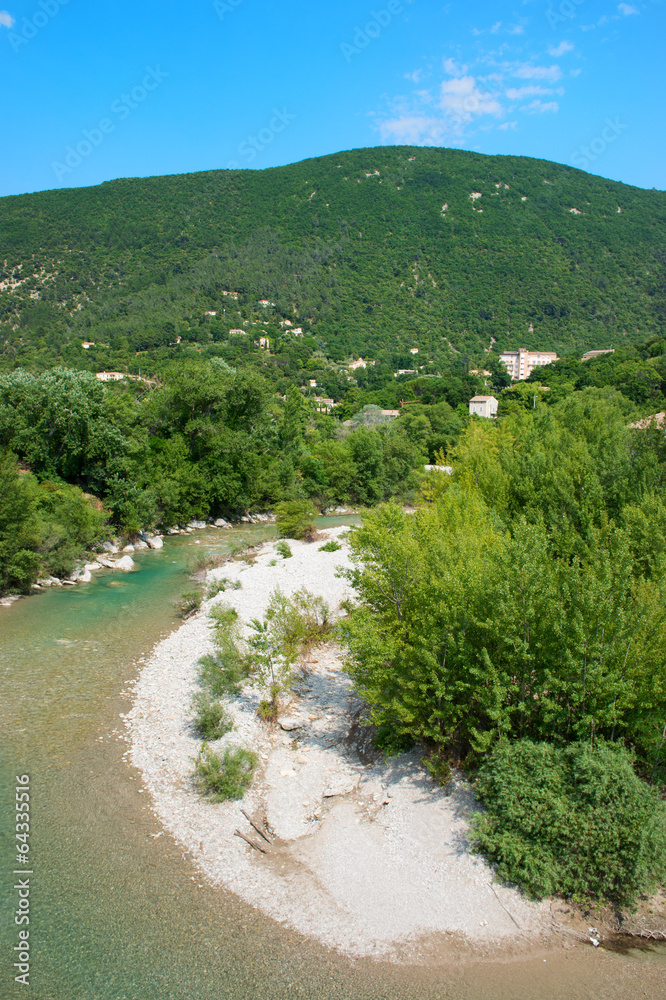 River the Eygues in the Drome Provencal