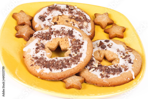 shortbread cookie on the plate