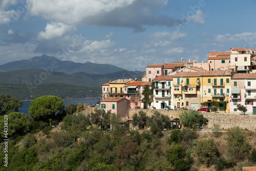 mediterranean village in Italy