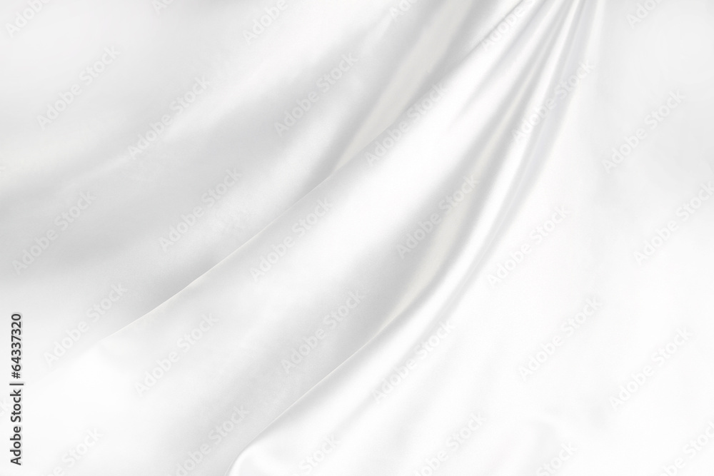 White silk fabric texture background