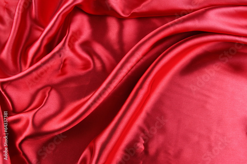 Red silk fabric material 