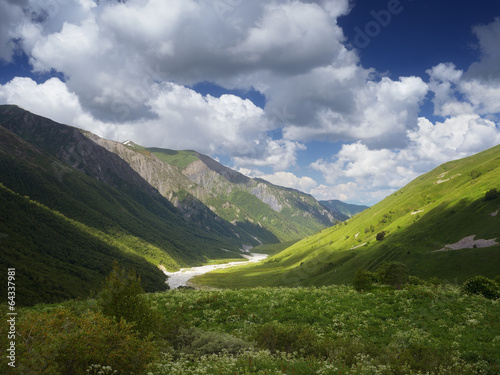 River in a mountain valley