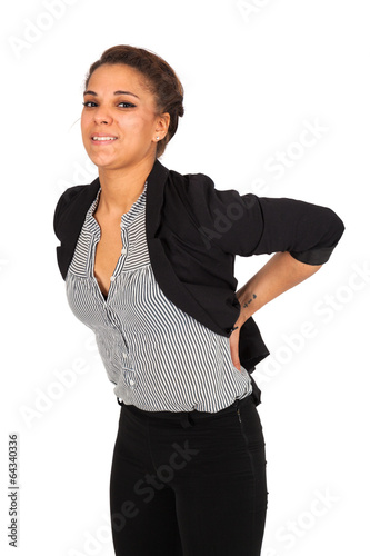 Beautiful young woman posing