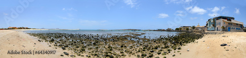 Panorama of the Sal Rei Harbour, Boa Vista, Cabo Verde