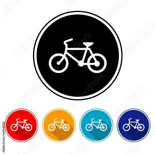 Sign bicycles. illustrator EPS 10