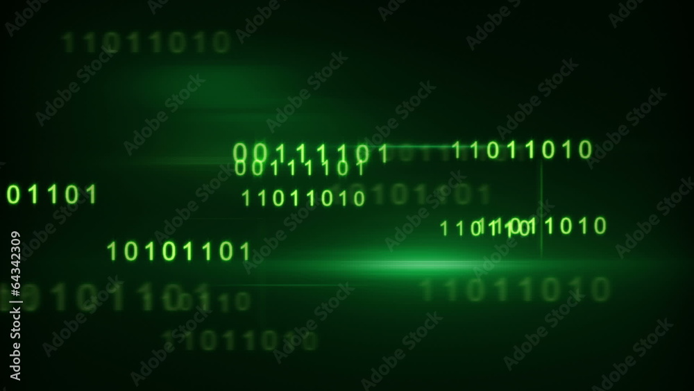 flying green binary digits loop flying green binary digits loop