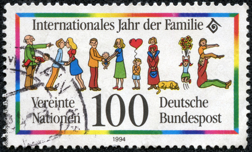 stamp printed in Germany, shows Year of the Family