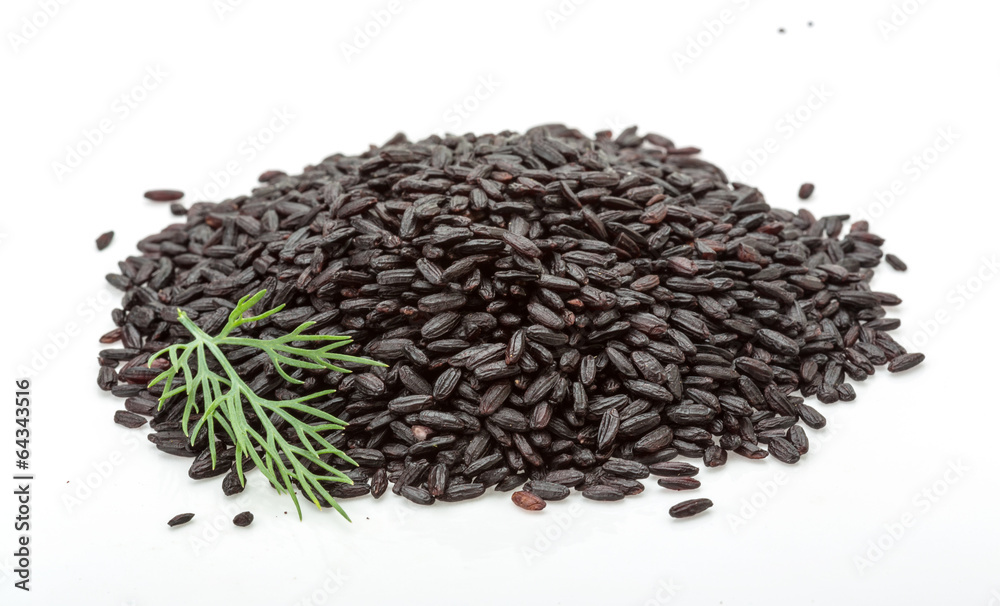 Black rice heap Black rice heap