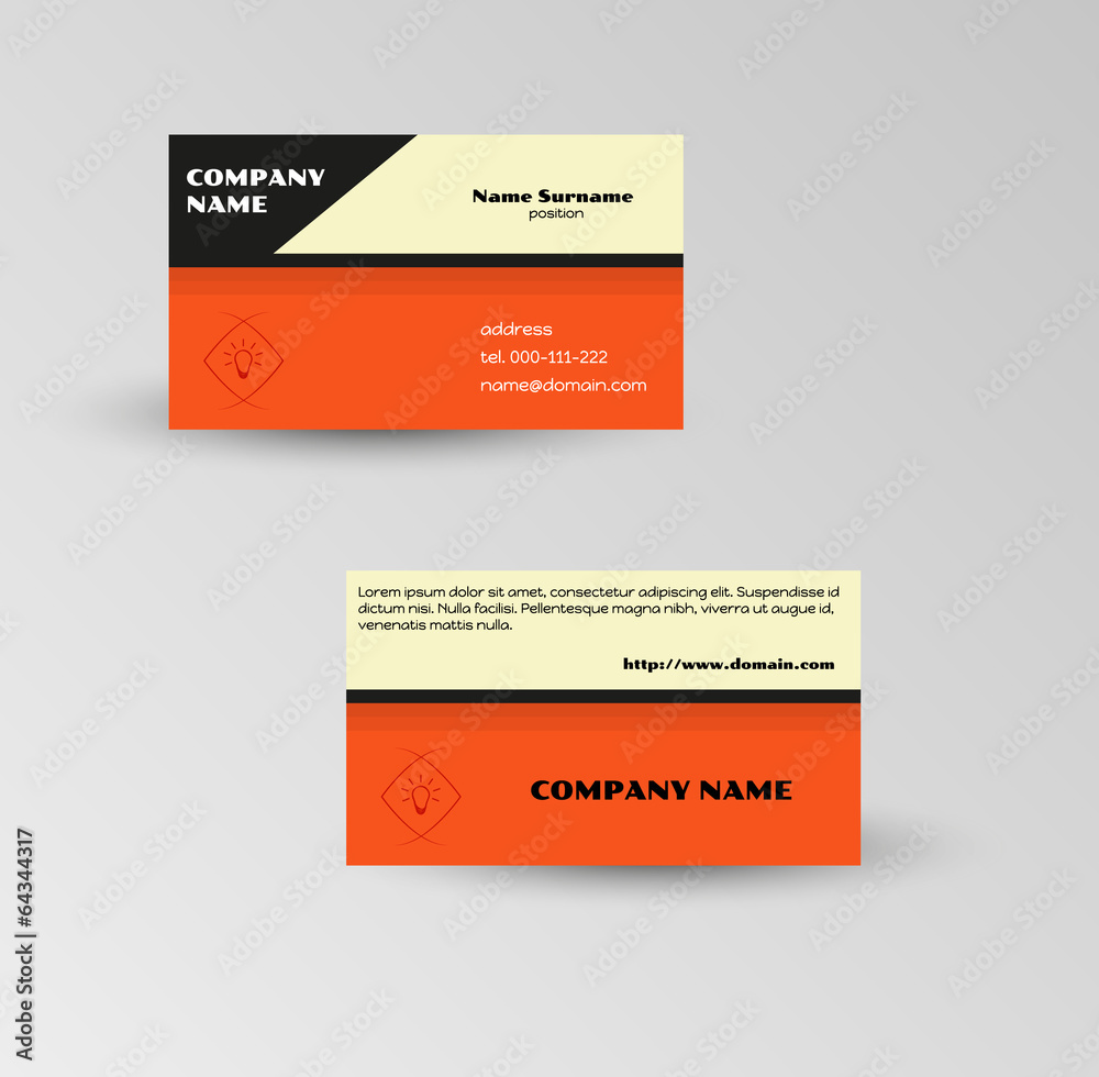 modern red business card vector template modern red business card vector template
