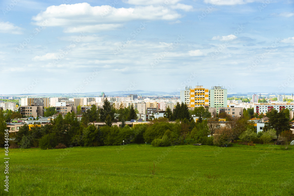 view of the city of Hradec Kralove