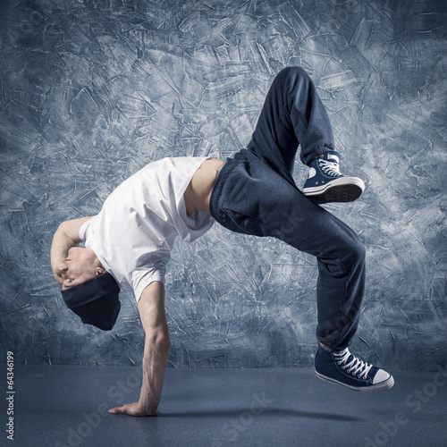 Breakdancer jumping photo