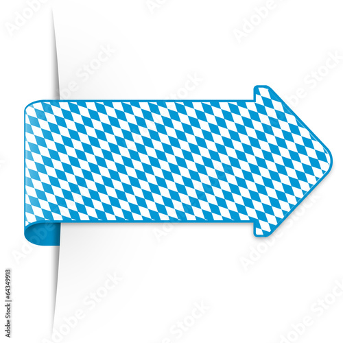 Pfeil mit bayerischer Rautenflagge