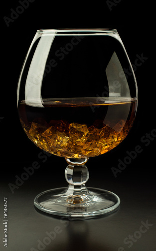 brandy with ice © viktoriya89
