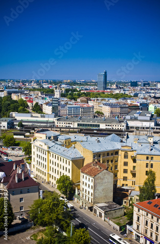 Areal view on the city of Riga, Latvia