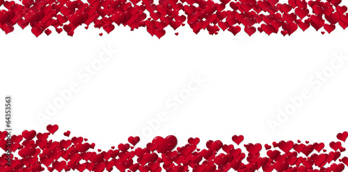 Banner of hearts for holidays