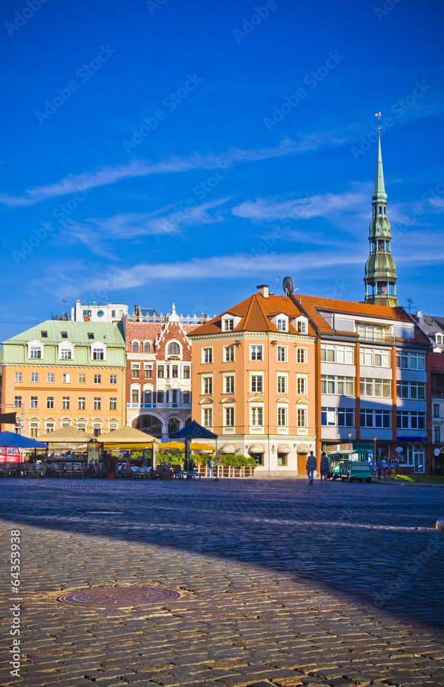 Fototapeta premium The streets in old town, Riga, Latvia