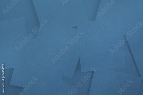 Digitally generated blue paper strewn