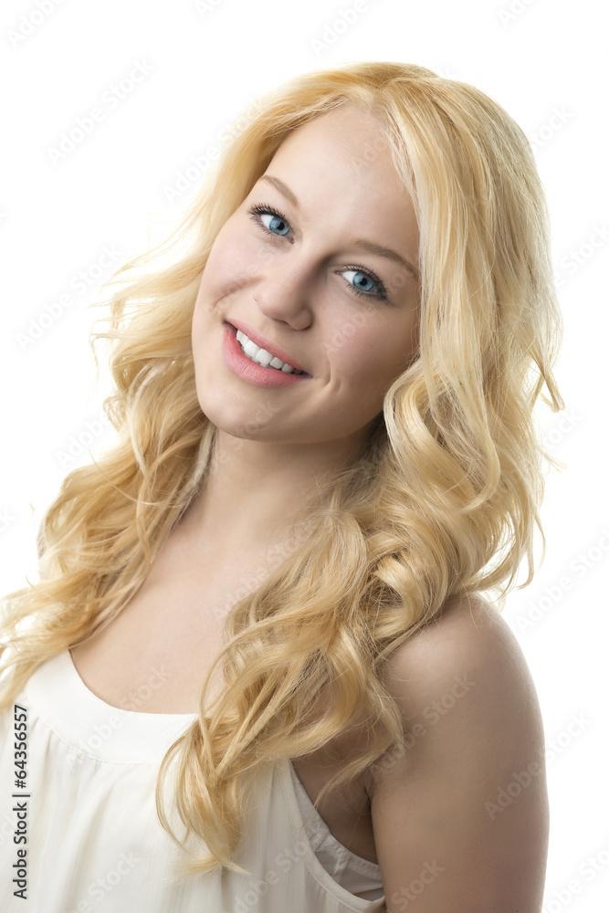 Portrait blond girl