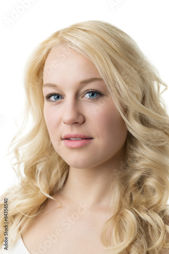 Portrait blond girl