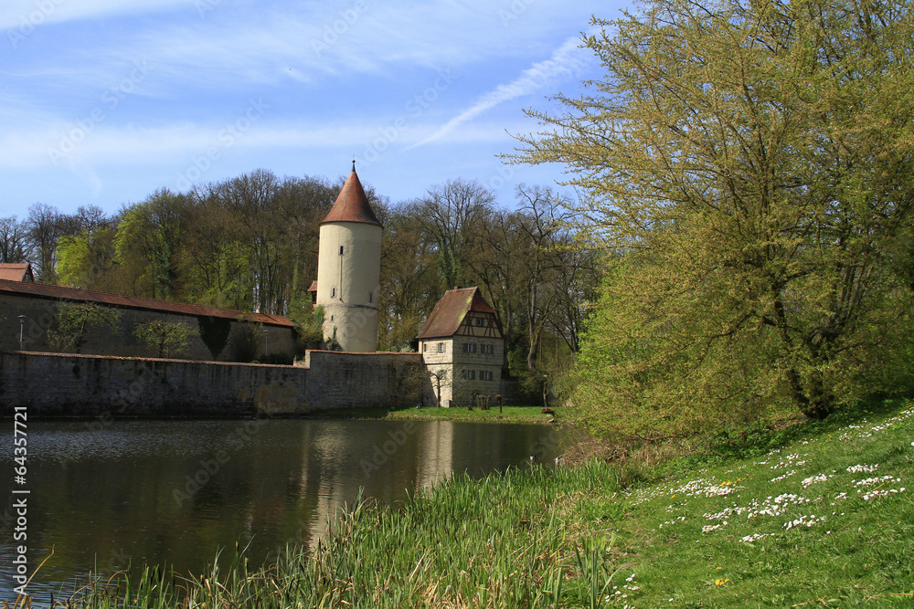 Fototapeta premium Dinkelsbühl, Faulturm
