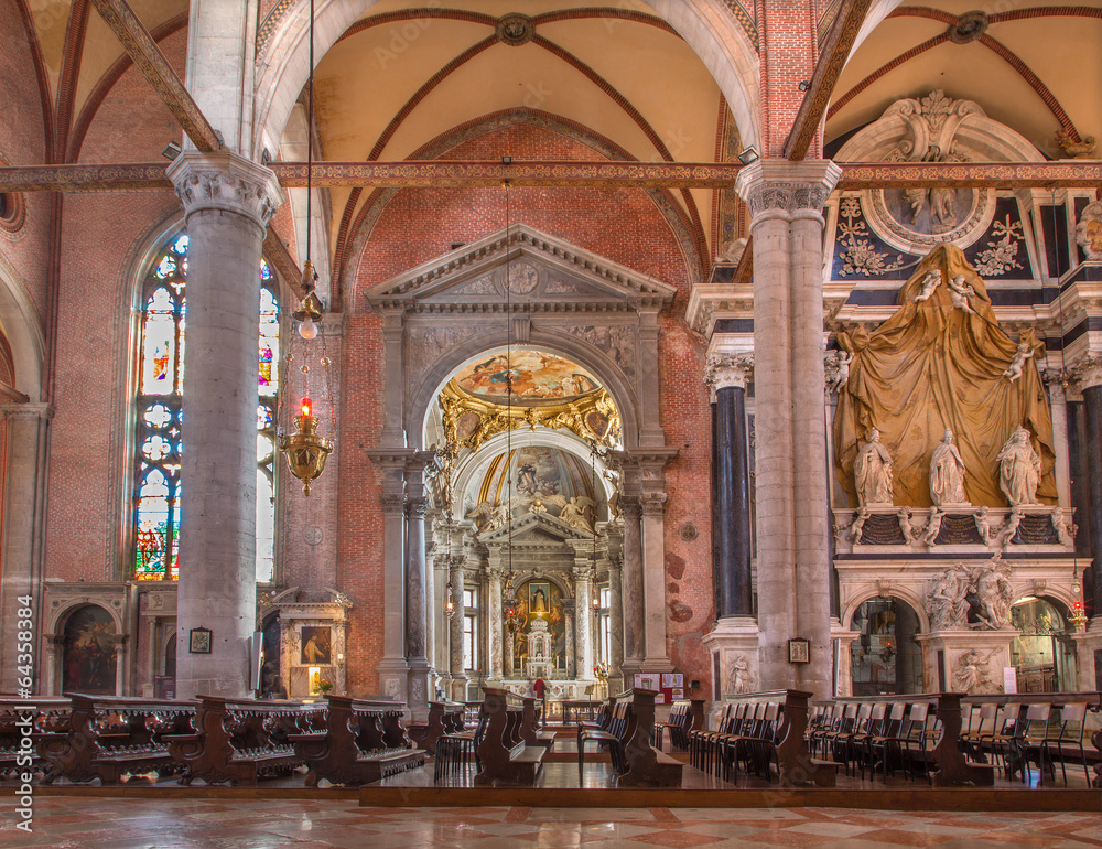 Venice - Interior of Basilica di san Giovanni e Paolo