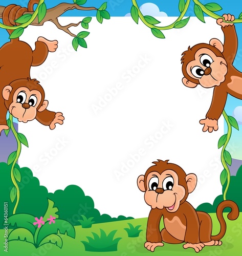 Monkey thematic frame 1