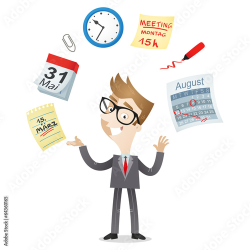 Geschäftsmann, Zeitmanagement, Zeitplan, Produktivität