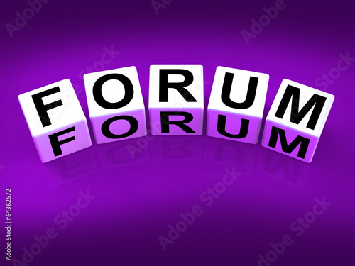 Forum Blocks Show Advice or Social Media or Conference
