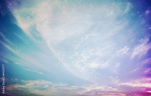 white cloud on blue sky