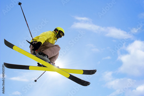 skier  jumping