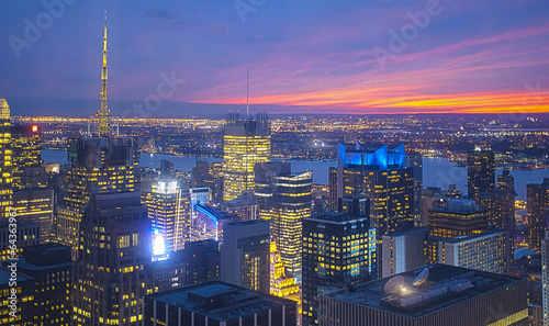 Big Apple Straight After Sunset - New York City at Night