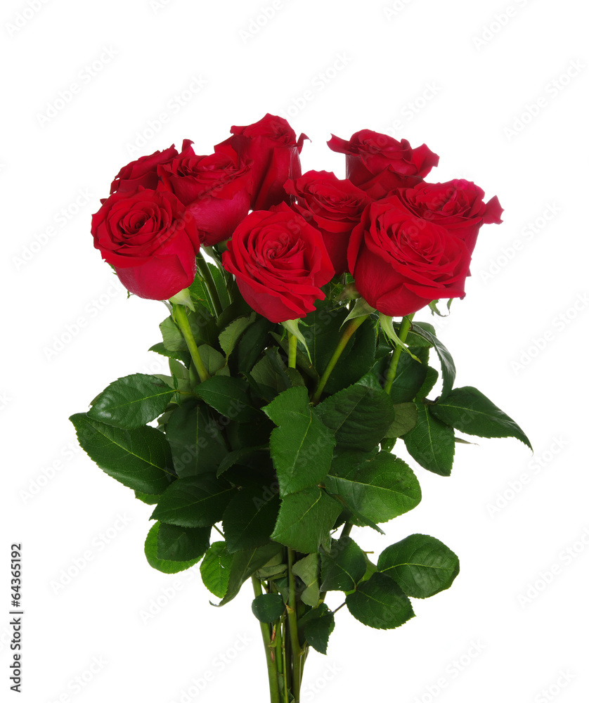 Naklejka premium Red roses bouquet