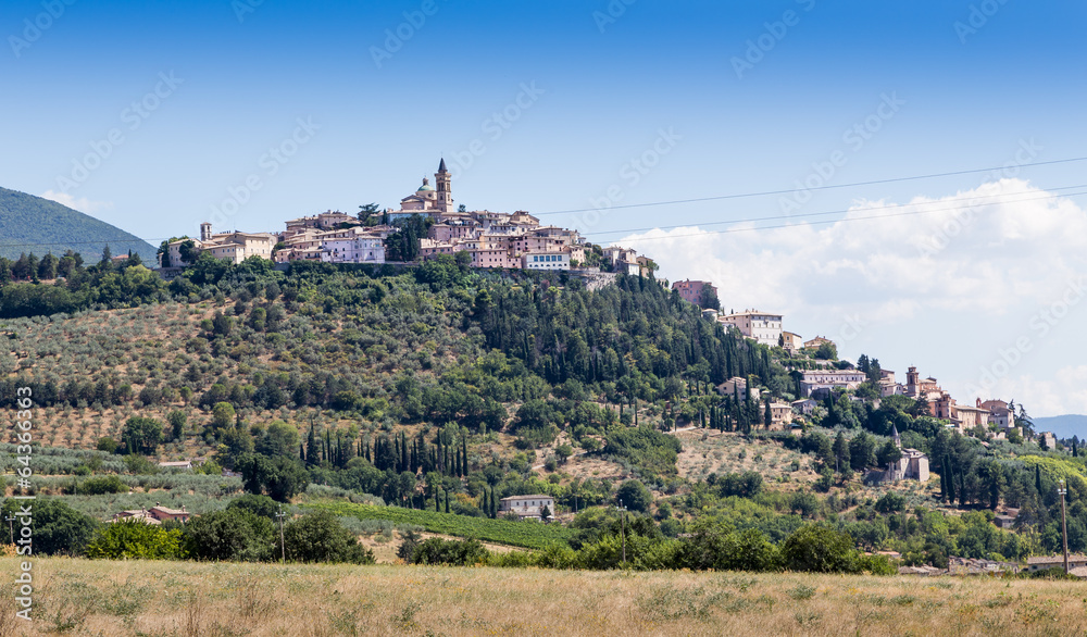 castle of old town in Umbria, Italy