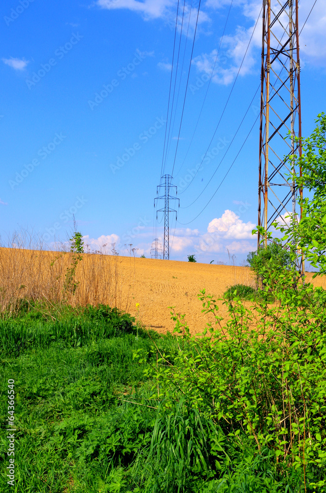 Obraz premium Electric pylon
