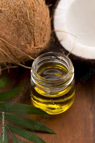 Coconut and coconut oil photo