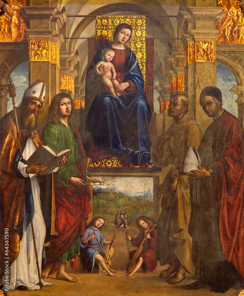 Boplogna - Madonna and the saints in San Giovanni in Monte