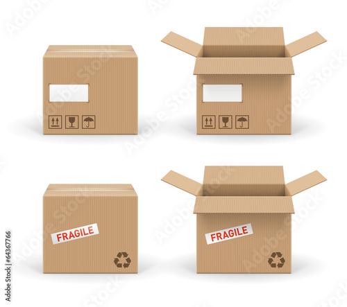 Boites en carton vectorielles 1