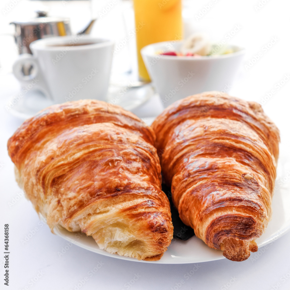 coffee and croissants coffee and croissants