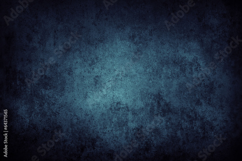 Dark grunge blue concrete wall texture background