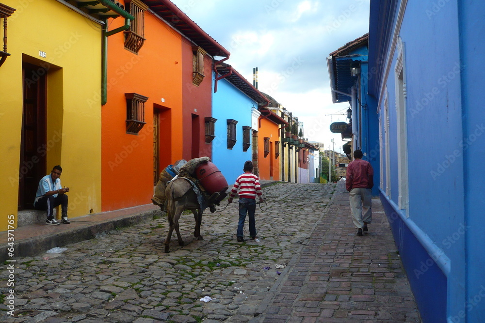 Houses in Bogota StockFoto Adobe Stock